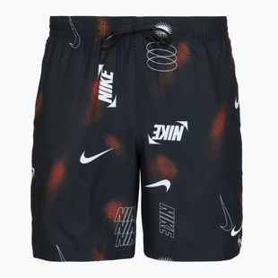 Pánske plavkové šortky Nike Multi Print 7" Volley black