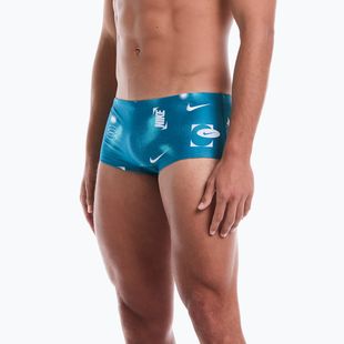 Pánske plavky Nike Hydrastrong Square Leg Brief green abyss