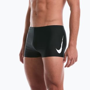 Pánske plavecké boxerky Nike Logo Graphic Square Leg black