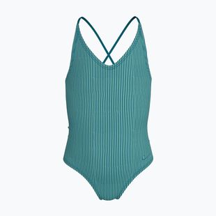 Detské jednodielne plavky Nike Ocean Bound Ripple Texture Lace Up blached turquoise