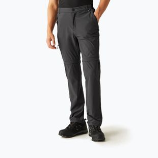 Pánske trekové nohavice REGATTA Travel Light Z/O Packaway ash