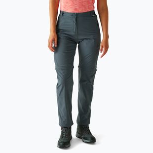 Dámske trekové nohavice Regatta Travel Light Z/O Packaway II seal grey