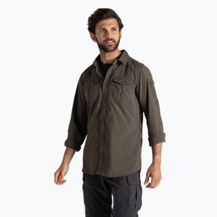 Pánske trekkingové tričko Craghoppers NosiLife Adventure Long Sleeved Shirt III woodland green