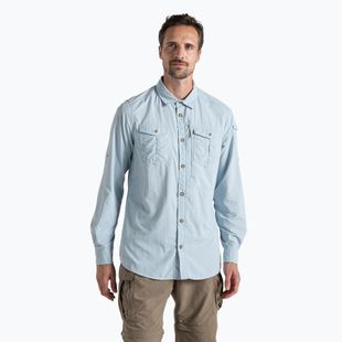 Pánske tričko Craghoppers NosiLife Adventure Long Sleeved III niagara blue