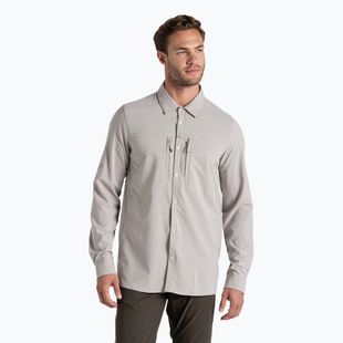 Pánske tričko Craghoppers NosiLife Long Sleeved Pro Shirt V pergment
