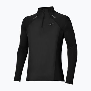Pánske bežecké tričko longsleeve Mizuno Active Dryaeroflow Hybrid Long Sleeve Top Black