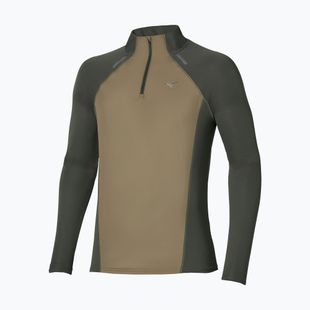 Pánske bežecké tričko longsleeve Mizuno Active Dryaeroflow Hybrid Long Sleeve Top Forest Night