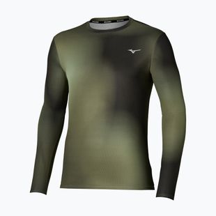 Pánske bežecké tričko longsleeve Mizuno Core Graphic Long Sleeve Tee Forest Night