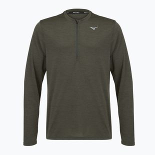 Pánska bežecká mikina Mizuno Core Impulse Half Zip Long Sleeve Tee forest night