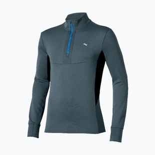 Pánska bežecká mikina Mizuno Active Warmalite Half Zip Long Sleeve Top dark slate