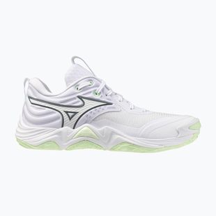 Dámske volejbalové topánky Mizuno Wave Momentum Elite white/balsam green/ambrosia