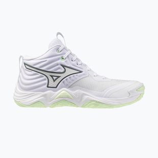 Dámske volejbalové topánky Mizuno Wave Momentum Elite Mid white/balsam green/ambrosia