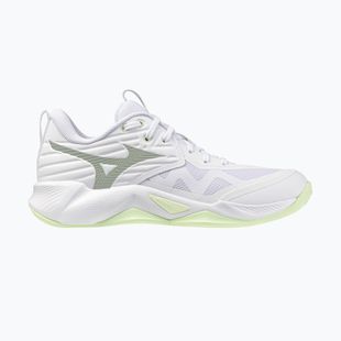 Dámske volejbalové topánky Mizuno Wave Momentum Pro white/aqua gray/ambrosia