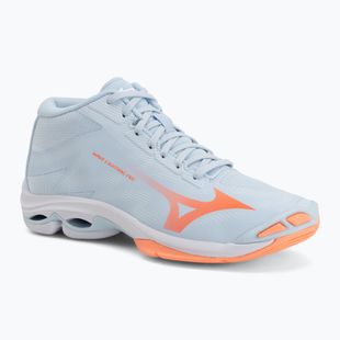 Dámske volejbalové topánky Mizuno Wave Lightning Pro Mid blue finch/lava orange/flamingo coral