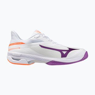 Dámske tenisové topánky Mizuno Wave Exceed Court AC white/dahlia/lava orange