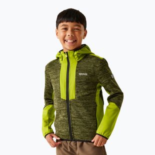 Detská fleecová mikinaREGATTA Dissolver X nephrite green/grenoble green/black