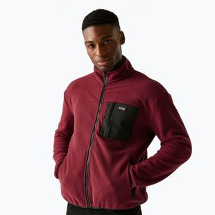 Pánska fleecová mikina REGATTA Frankie Full Zip dark maroon