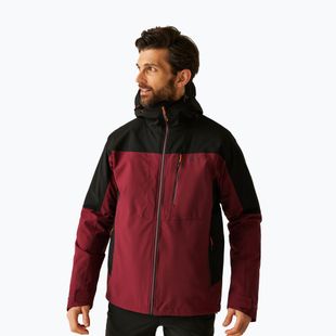 Pánska bunda 3v1 REGATTA Wentwood dark maroon/black