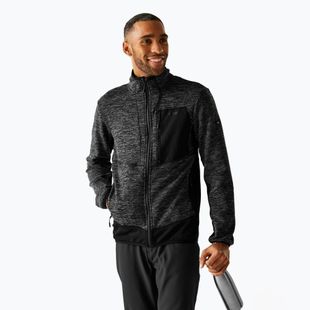 Pánska mikina REGATTA Baslinn ash marl/black