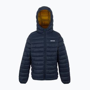 Detská bunda REGATTA Hooded Marizion navy/gold flake