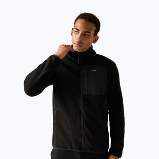 Pánska fleecová mikina REGATTA Frankie Borg black/black
