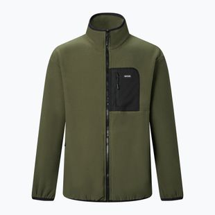 Pánska fleecová mikina REGATTA Frankie Full Zip Fleece dark khaki/black