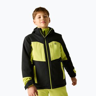 Detská lyžiarska bunda Dare2B Rip It Jacket black/wild lime