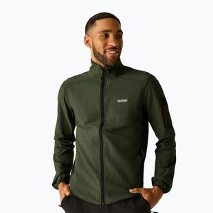 Pánska mikina REGATTA Baslinn dark khaki/black