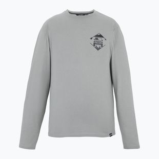 Pánske tričko longsleeve REGATTA Maylow misty grey mountain road