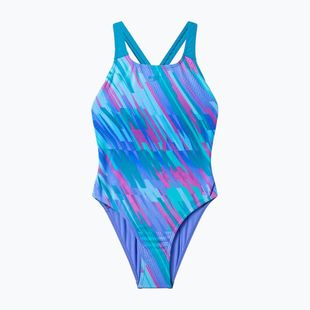 Detské jednodielne plavky Speedo Allover Pwerbackback moonlight lavender/hyper teal