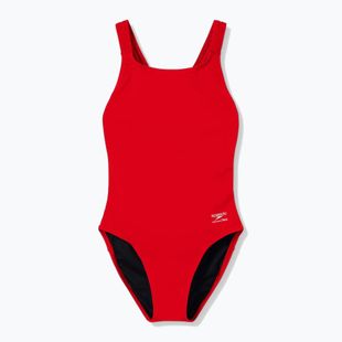 Dámske jednodielne plavky Speedo Solid Endurancex Leaderback team red