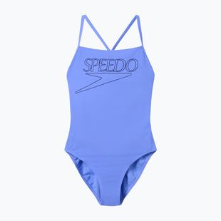 Dámsky jednodielny plavkový úbor Speedo Endurance+ Logo Thin Strap moonlight lavender