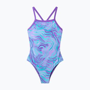 Detské jednodielne plavky Speedo Print Thinstrap pace purple