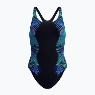 Dámske jednodielne plavky Speedo Print Medalist anthracite