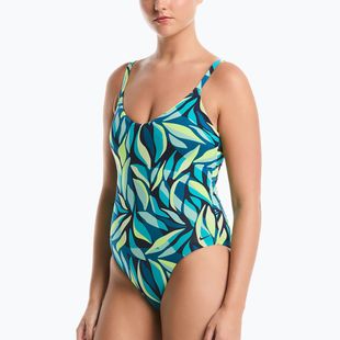 Dámske jednodielne plavky Nike V-Neck midnight navy