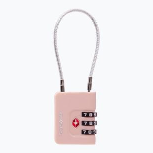Visiaci zámok Samsonite Cablelock 3 Dial TSA rose