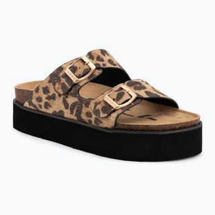 Dámske šľapky O'Neill Sandy Platform Low leopard
