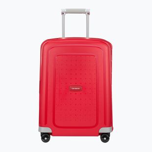 Cestovný kufor Samsonite S'cure Spinner 34 l purpurovo červený