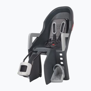 Detská sedačka na bicykel Polisport Guppy Maxi+ FF dark grey/silver