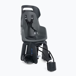 Sedadlo na zadný rám bicykla bobike Go RS 1P sivé/čierne 8012700005