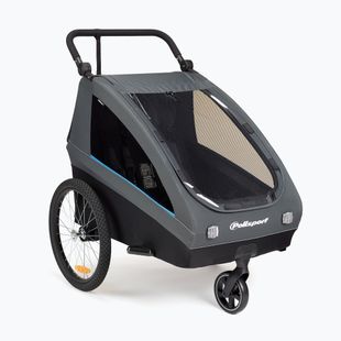 Vozík za bicykel Polisport Kids Trailer&Stroller black/grey