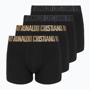 Pánske boxerky CR7 Basic Trunk 4 páry 2492 BLACK