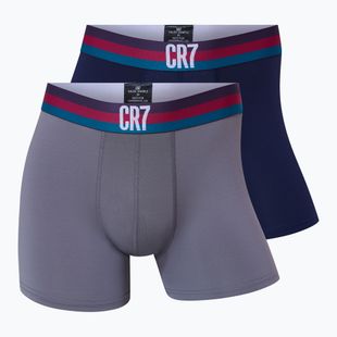 Pánske boxerky CR7 Fashion Trunk Micro 2 páry 457 multicolour