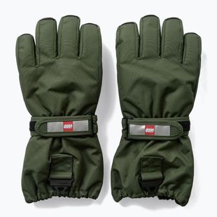 Detské lyžiarske rukavice LEGO Lwatlin 700 dark green