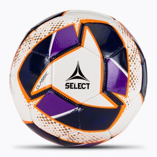 Futbalová lopta SELECT Classic v24 white/purple rozmer 5