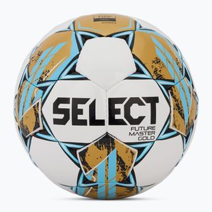 Futbalová lopta SELECT Futsal Future Master Gold Fifa v25 white/gold veľkosť 4