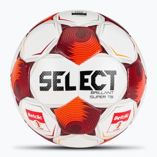 Futbalová lopta SELECT Brillant Super FIFA Betclic 1 v25 white/red veľkosť 5