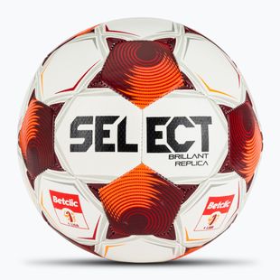Futbalová lopta SELECT Brillant Replica Betclic v25 white/red veľkosť 4