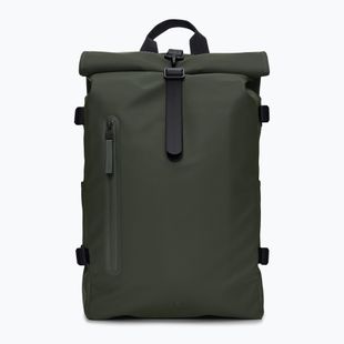 Mestský batoh Rains Rolltop Rucksack Large 23 l green