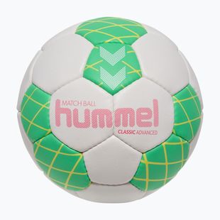 Loptu na hádzanú Hummel Classic Advanced HB off white/green/yellow size 2